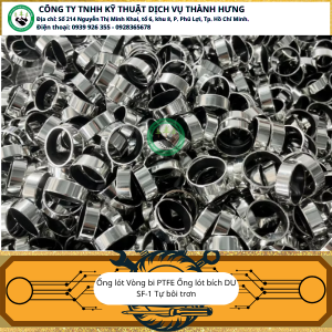 Ống lót Vòng bi PTFE Ống lót bích DU SF-1 Tự bôi trơn